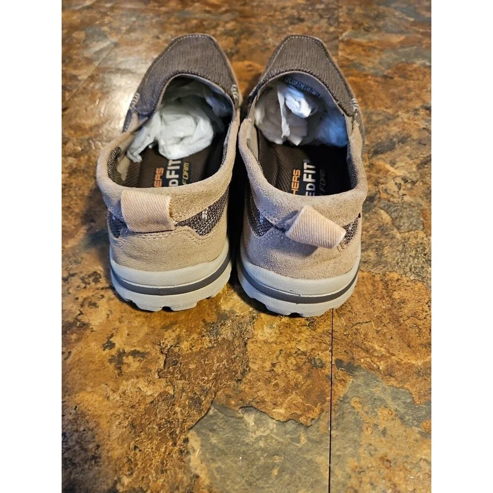 Skechers Relaxed Fit Men's Shoes Size 11 Brown/tan Canvas EXCELLENT CONDITION